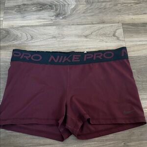 Nike Women's Maroon Athletic Shorts